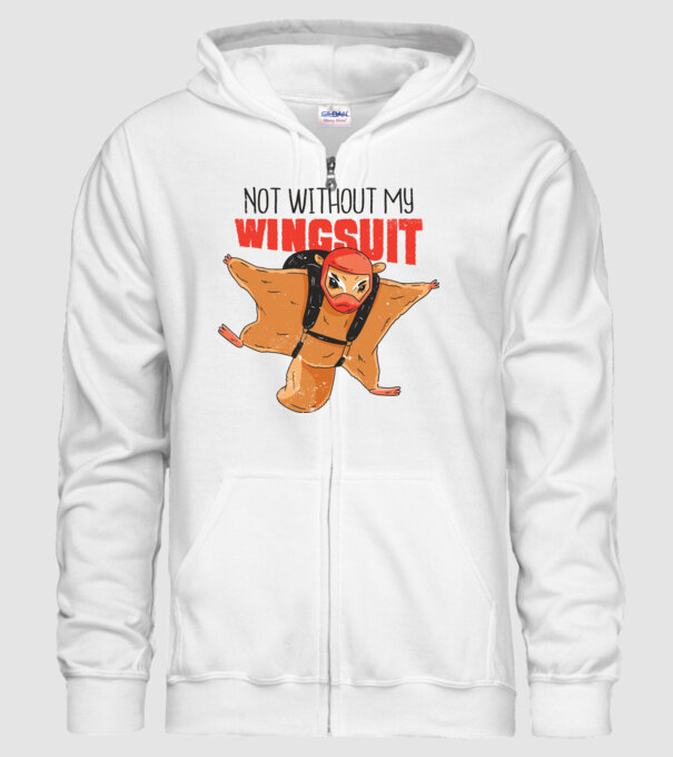 Veveriță cu parașută tricou amuzant model alb pe tricou
