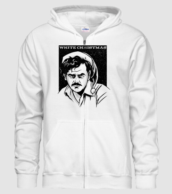 Crăciun alb cu Pablo model alb pe tricou