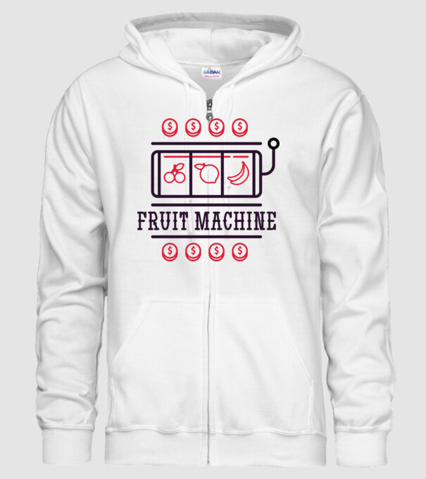 Fruit Machine Slot Machine model alb pe tricou