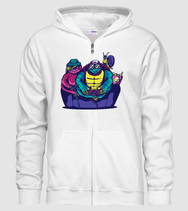 Animale Gamer model alb pe tricou