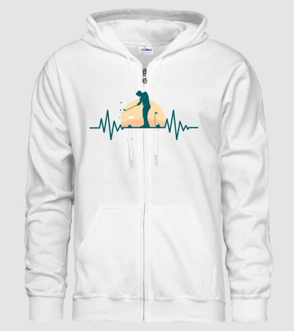 Golf Bătăi de inimă model alb pe tricou