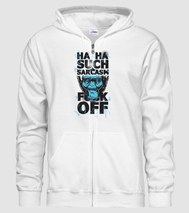 Haha, Such Sarcasm model alb pe tricou