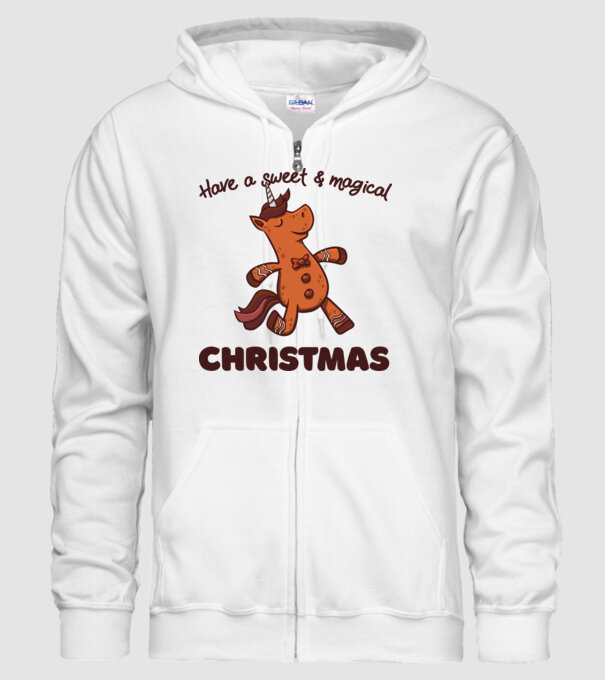 Have a sweet and magical Christmas model alb pe tricou