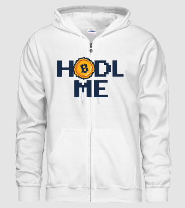Hodl Me Bitcoin model alb pe tricou
