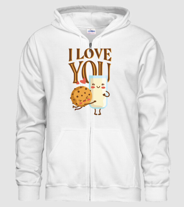 'I Love You tricou drăguț cuplu pentru Valentine''s Day' model alb pe tricou