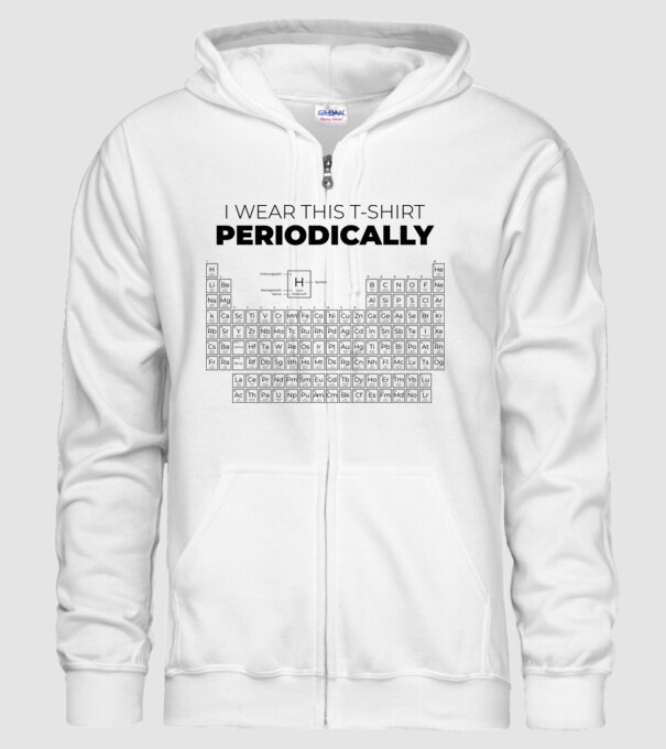 I wear this t-shirt periodically model alb pe tricou