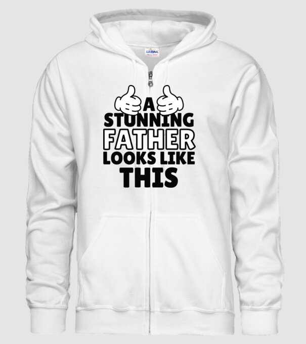 Așa arată un tată extraordinar model alb pe tricou