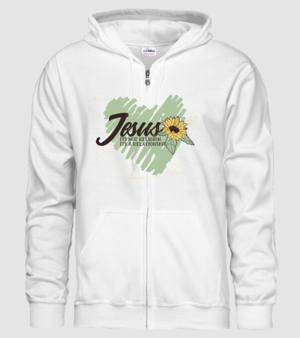 Inima lui Isus - Nu o religie, ci o relație model alb pe tricou