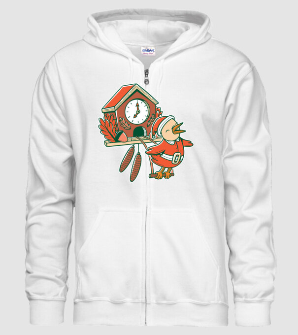 Cuc de Crăciun model alb pe tricou