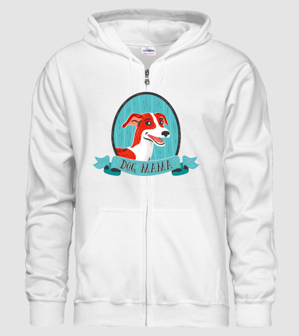 Câine Mamă model alb pe tricou