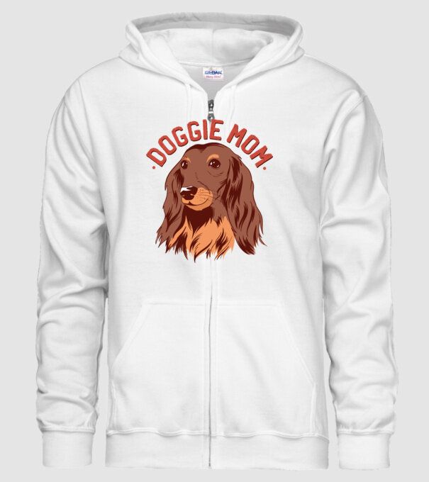 Mamă de Câine model alb pe tricou