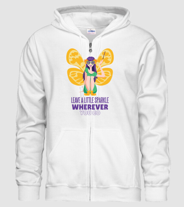 Leave a little sparkle wherever you go model alb pe tricou