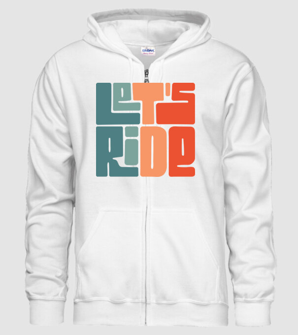 'Let''s Ride - Snowboard' model alb pe tricou
