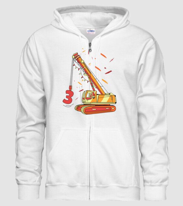 Prindere 3rd Birthday model alb pe tricou