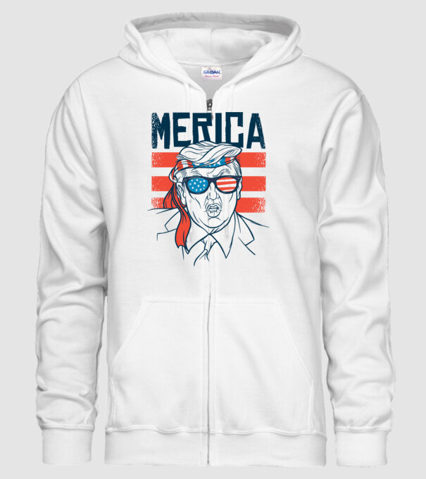 Merica Trump 2020 Usa model alb pe tricou