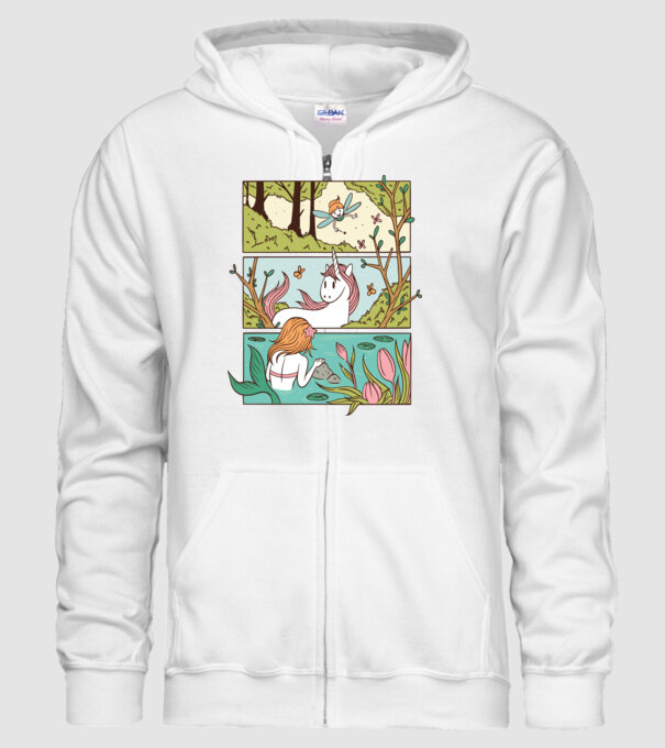 Lumea poveștilor model alb pe tricou