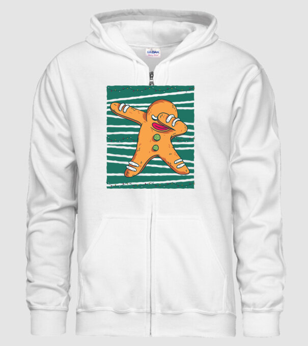 Turtă dulce DAB Crăciun model alb pe tricou