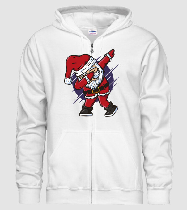 Moș Crăciun DAB model alb pe tricou