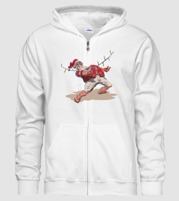 Limbo Moș Crăciun model alb pe tricou