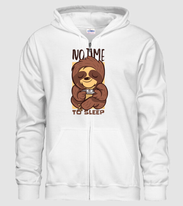 No time to sleep - Leneș drăguț model alb pe tricou