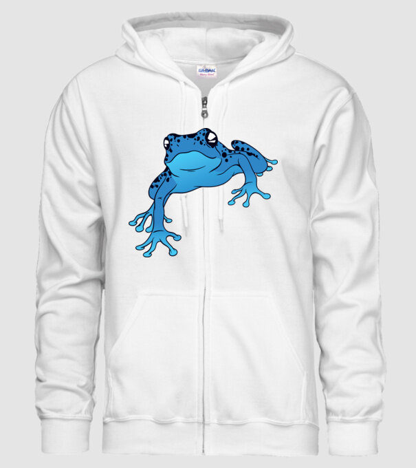 Broască otrăvitoare model alb pe tricou