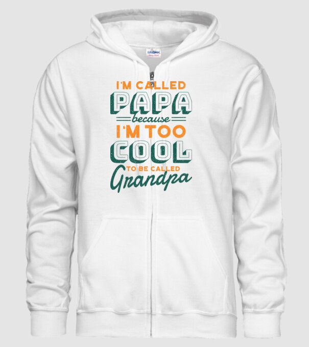 Mi se spune Tată pentru că sunt prea cool pentru a fi Bunic model alb pe tricou