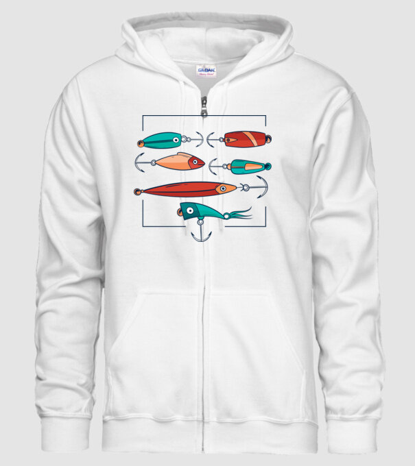 Pescuit la trena Momeli model alb pe tricou