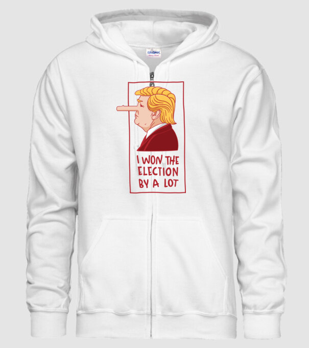 Pinocchio Trump model alb pe tricou