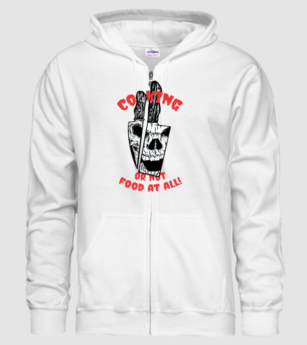 Cuțite de bucătar model alb pe tricou
