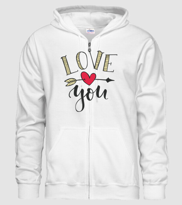 'Te iubesc tricou pentru Valentine''s Day' model alb pe tricou