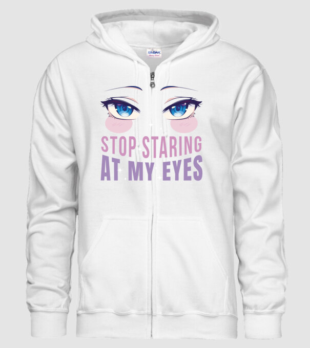Ochi sexy Anime model alb pe tricou