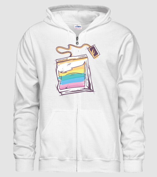 Filtru de ceai model alb pe tricou