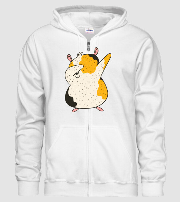 Porcușor de Guineea model alb pe tricou