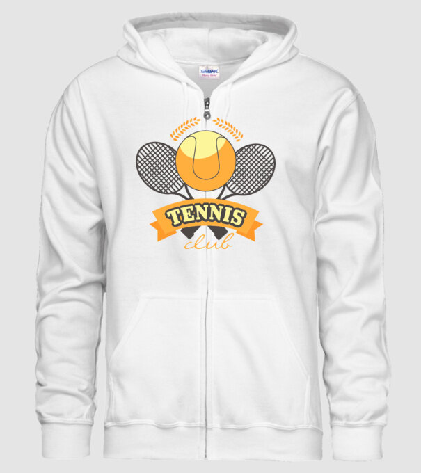 Tennis Club model alb pe tricou