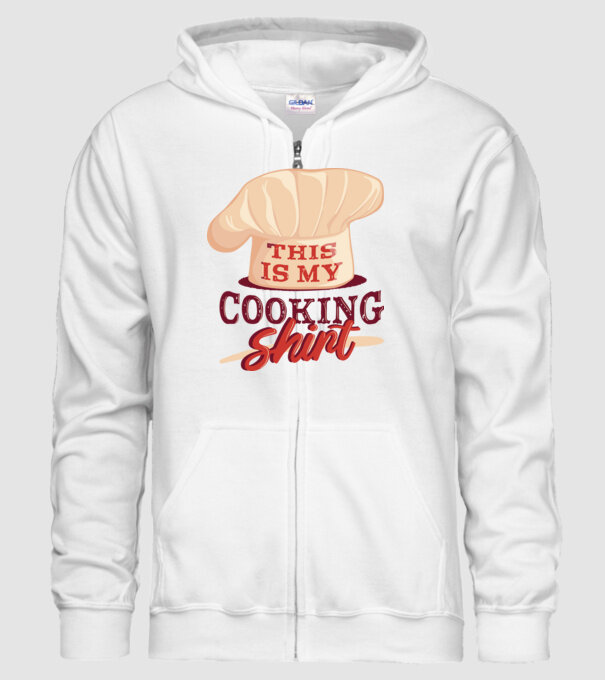 This is my Cooking Shirt model alb pe tricou