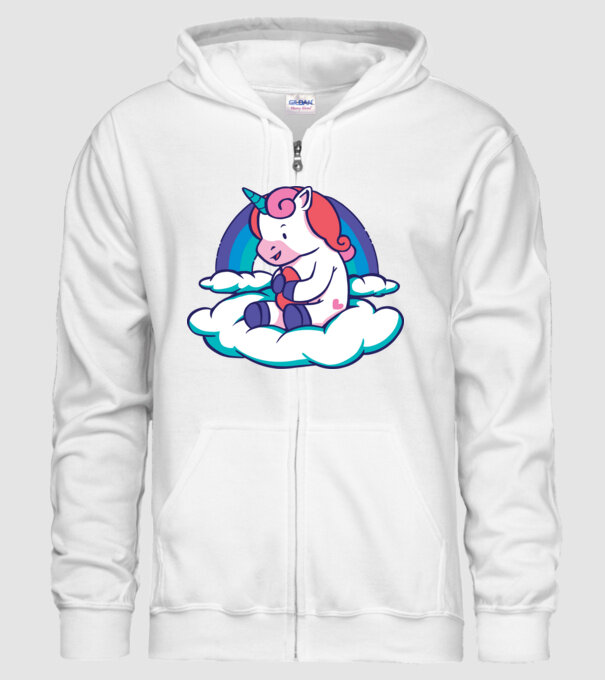 Unicorn Baby model alb pe tricou