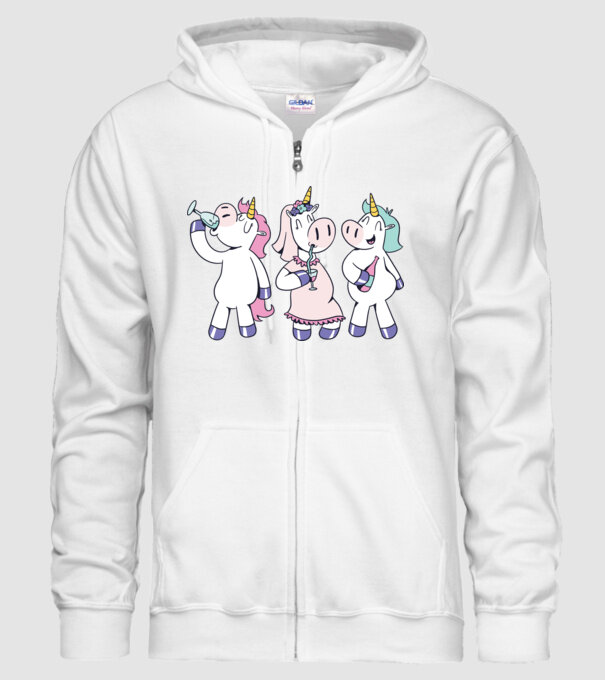 Unicorn Mireasă Petrecerea burlăcițelor model alb pe tricou