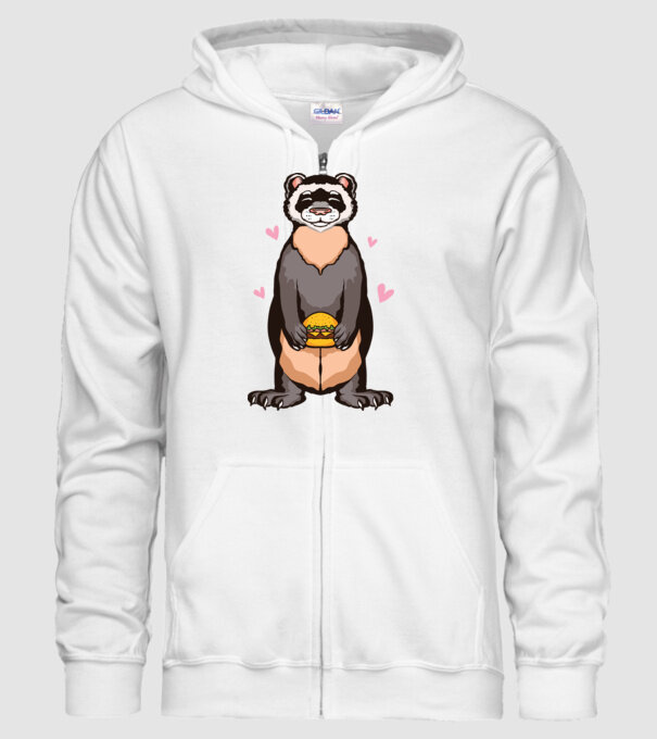 Dihor vânător model alb pe tricou