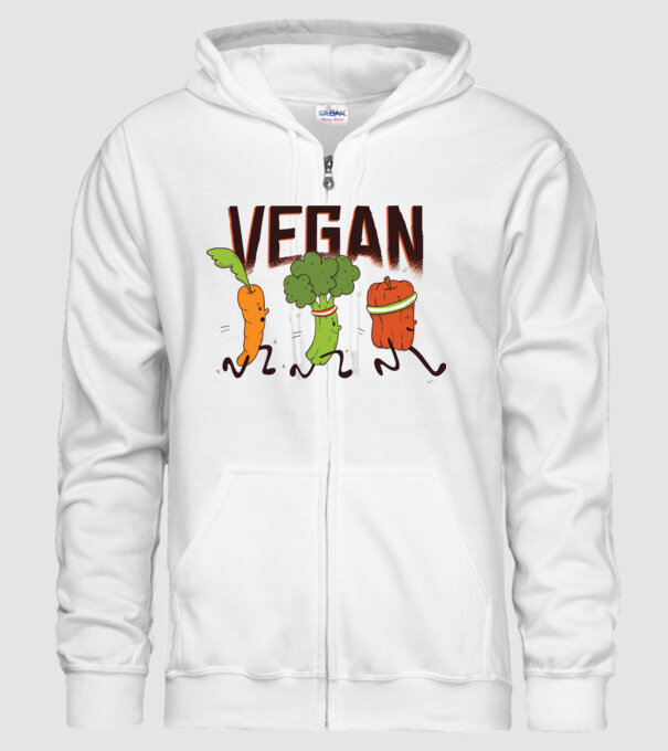 Legume vegan model alb pe tricou