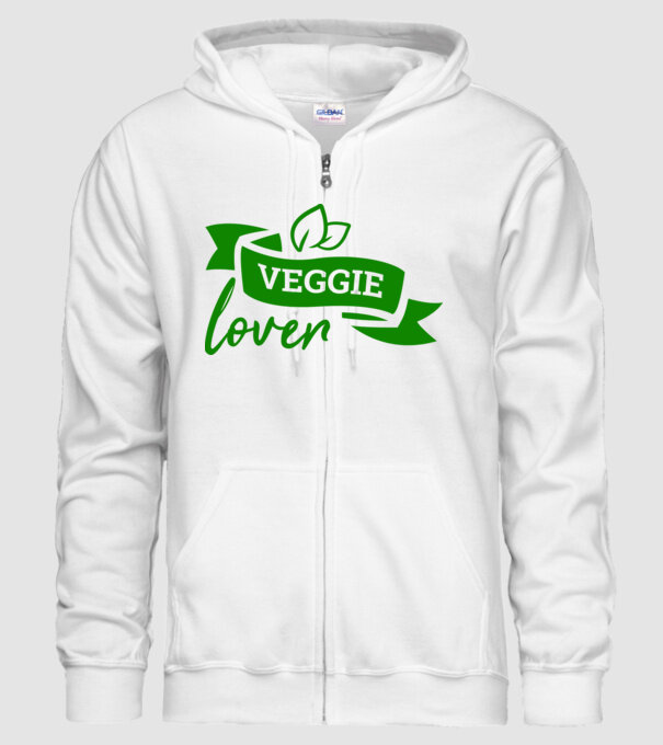 Veggie lover Iubitor de legume model alb pe tricou
