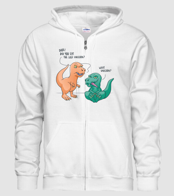 Tricou cu Dinozaur amuzant model alb pe tricou