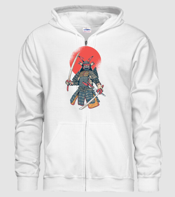 Vintage Samurai tricou arte marțiale orientale model alb pe tricou