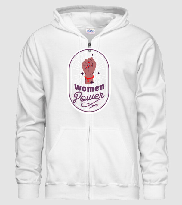 Women Power Ziua Femeii model alb pe tricou
