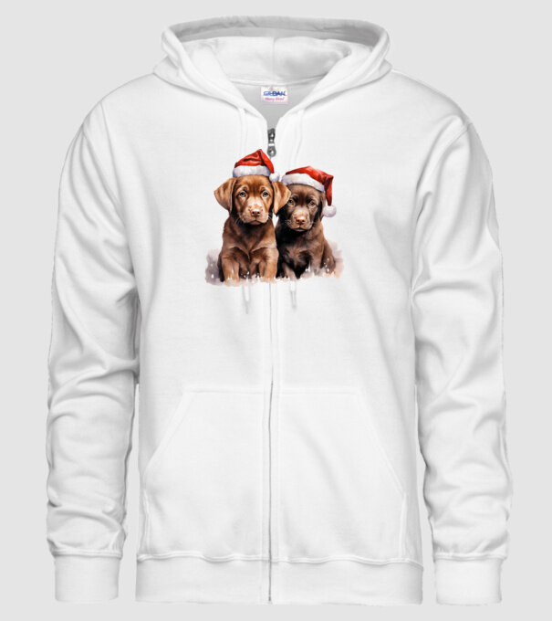 Catelusi Craciun Alb model alb pe tricou