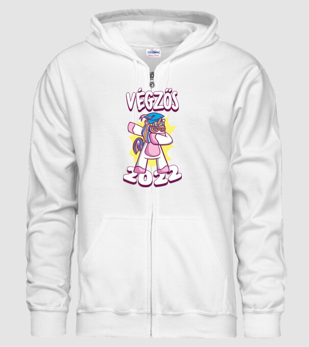Inorog Absolvent model alb pe tricou