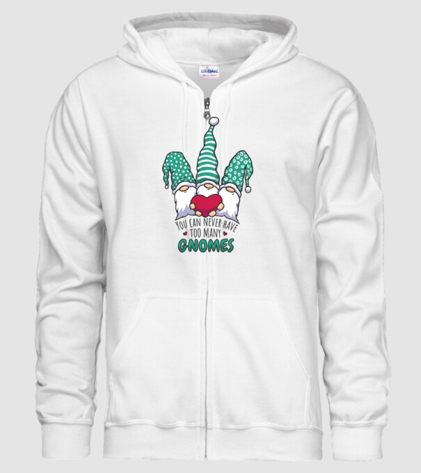 You can never have too many Gnomes model alb pe tricou