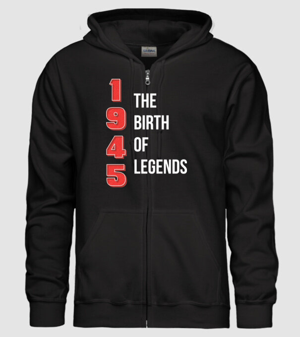 1945 the birth of legends model negru pe tricou