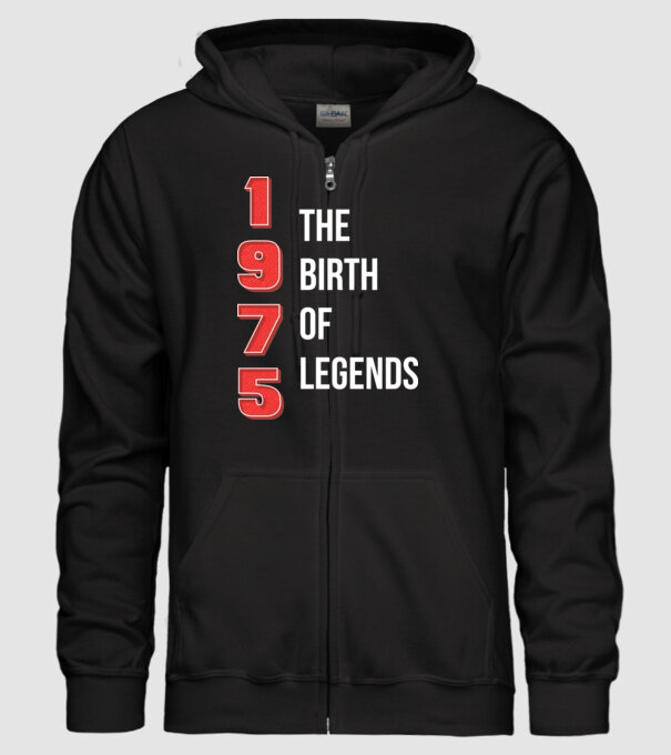1975 the birth of legends model negru pe tricou