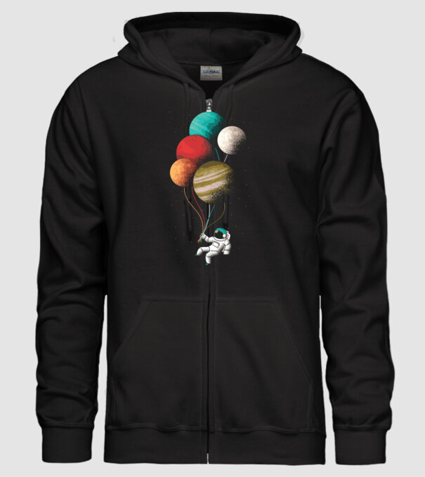 Astronaut Balloons baloane astronaut model negru pe tricou