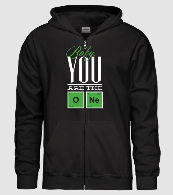 Baby you are the one model negru pe tricou